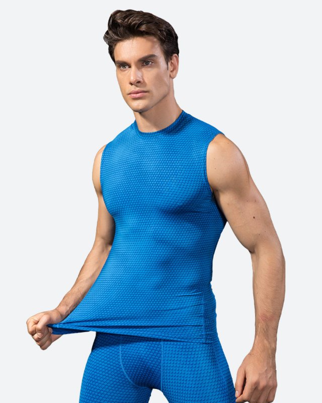 Men's 3D Printed Compression Sports Tank Top Fitness