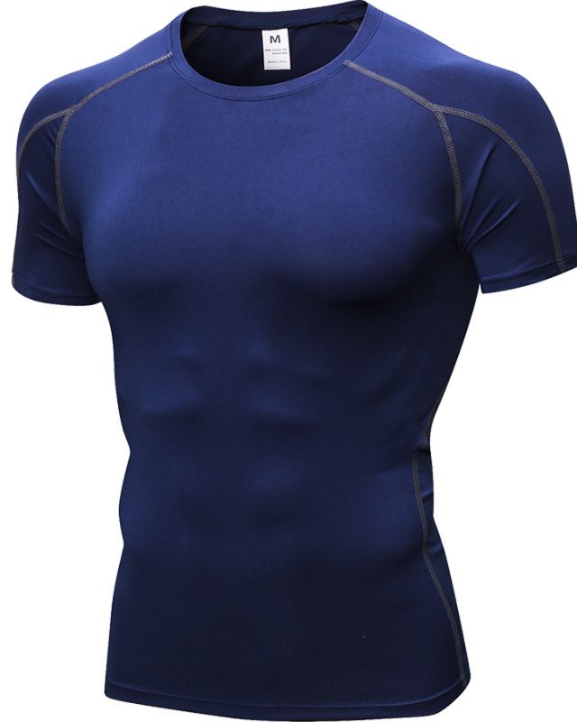 Men's PRO Slim Fit Short Sleeve T-Shirt Fitness Sports