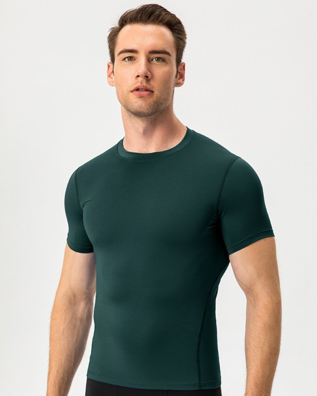 Men's Slim Fit Fitness Training Shirt Stretch Quick Dry