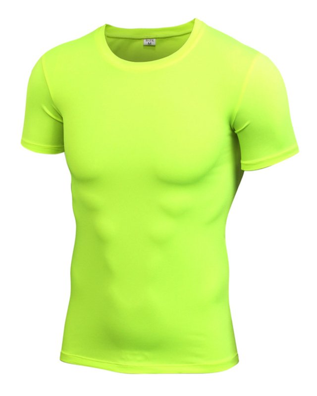 Men's PRO Fitness Running T-Shirt Slim Stretch Quick Dry Sports Top