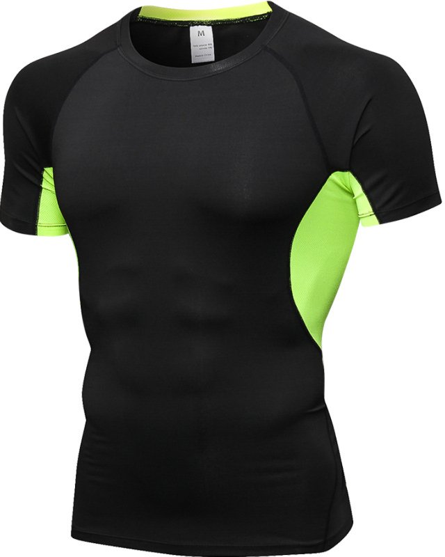 Men's PRO Fitness Short Sleeve Stretch Slim Quick Dry Sports