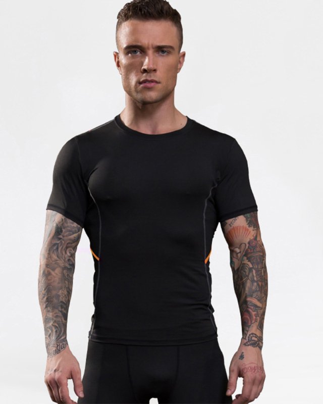 Men's Slim Fit Sports T-Shirt Stretch Quick Dry Breathable