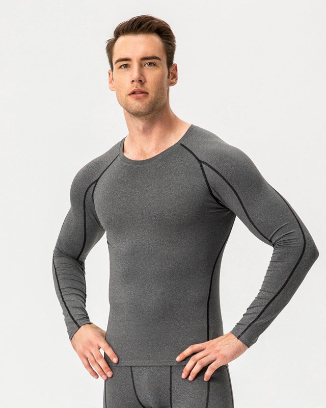 Men's PRO Slim Fit Long Sleeve T-Shirt Stretch