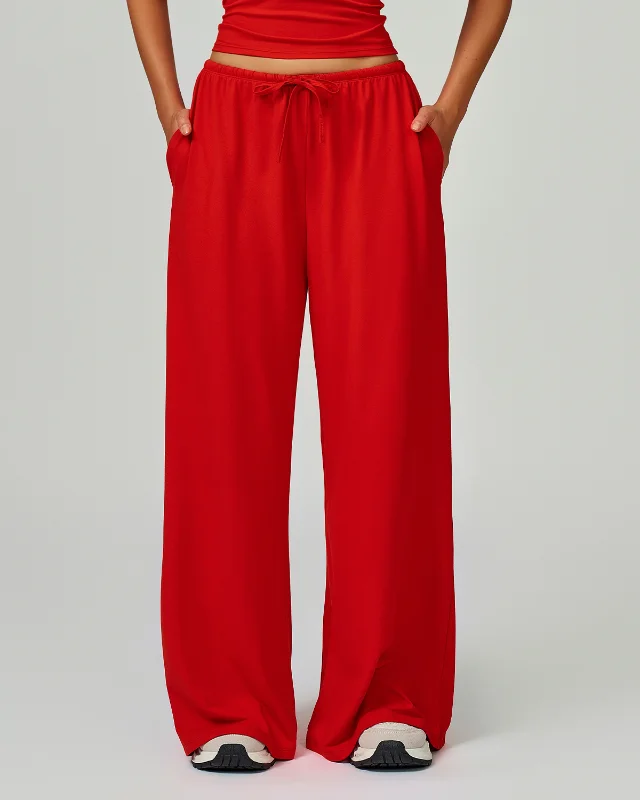 Brushed Wide Leg Draped Loose Casual Fitness
