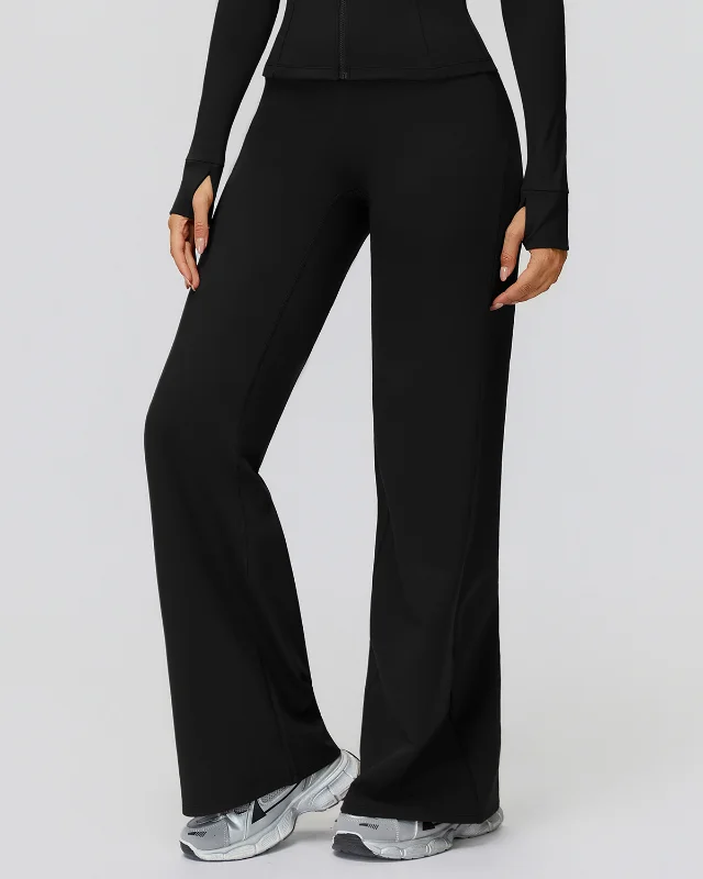 Fleece Lined Warm High Waist Wide Leg Casual