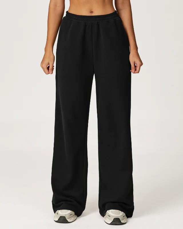Autumn Winter High Waist Sweatpants Slim Wide Leg