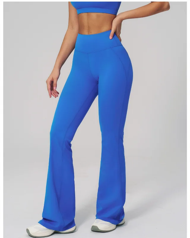 Cloud-Feeling High-Waist Flare Hip-Lifting Wide-Leg