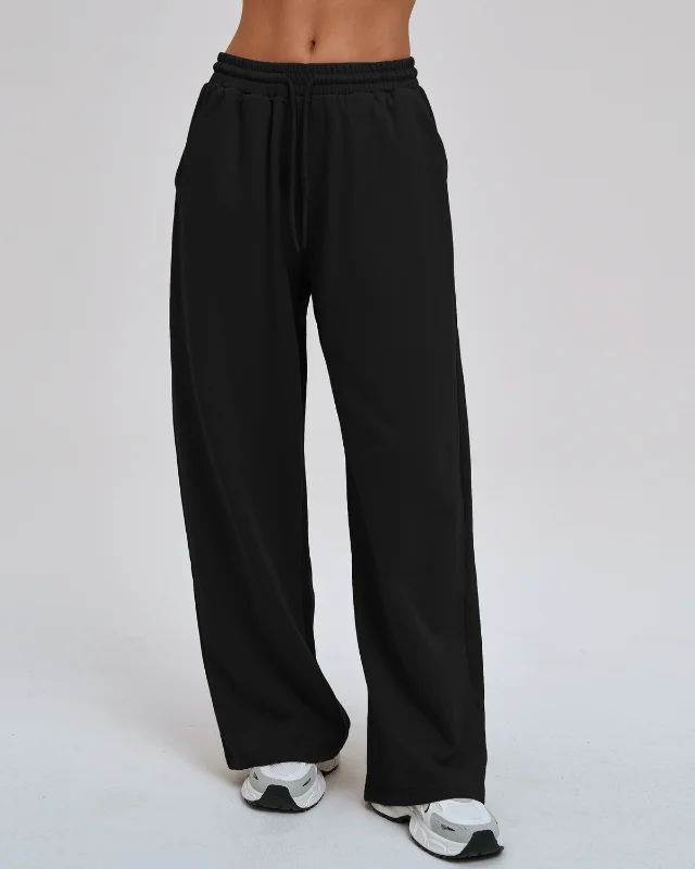 European Wide Leg Sweatpants Loose Straight Outdoor