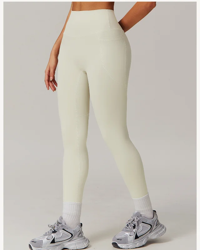 Zechuang Cloud-Feel Quick-Dry Yoga Pants High Waist