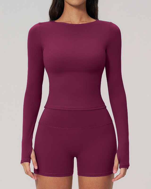 Quick Dry Casual Yoga Long Sleeve Set