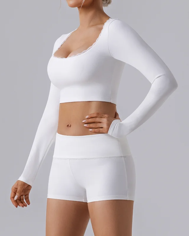 Ribbed Slim Quick Dry Yoga Top
