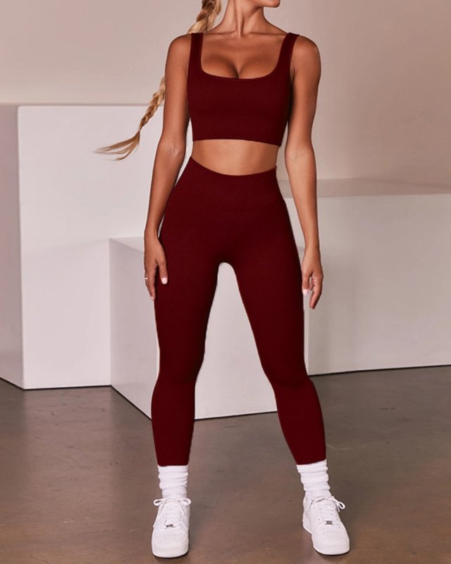 Seamless Sexy Yoga Tracksuit Set